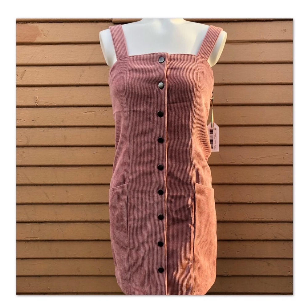 Dusty Rose corduroy dress
